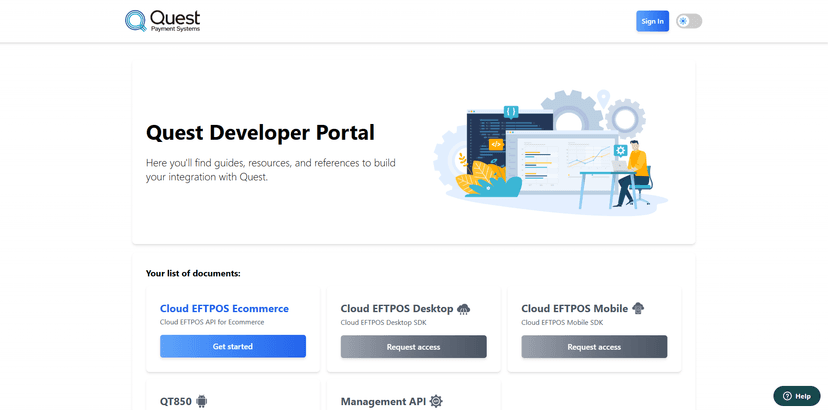 Quest Developer Portal