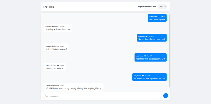 Go Realtime Chat App
